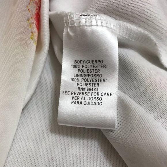 Sandra Darren Floral Faux Wrap V Neck Dress 10 - Picture 10 of 15